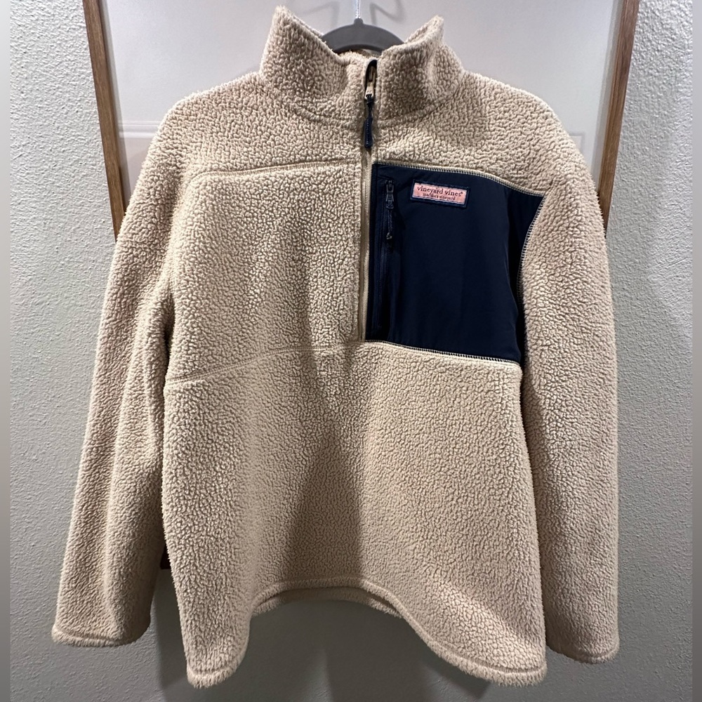 Vineyard Vines Quarter Zip Fleece/Sherpa Pullover
